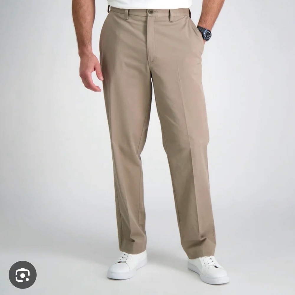Haggar Men's Classic Fit Premium Comfort Khaki Chinos Dress Pants - NWT